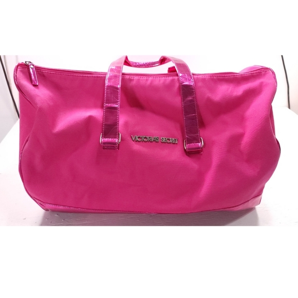 Victoria's Secret Handbags - Victoria's Secret Pink Duffel Bag Gym Workout Carry-On Large Handle Full Zip